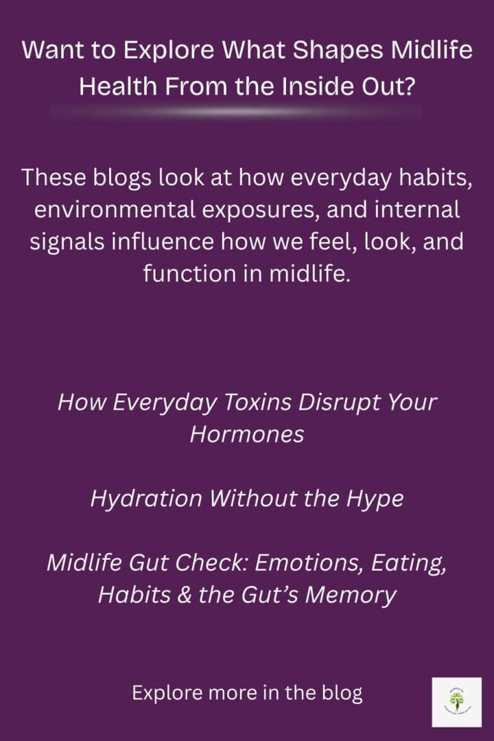 Midlife health insights and blog topics overview.